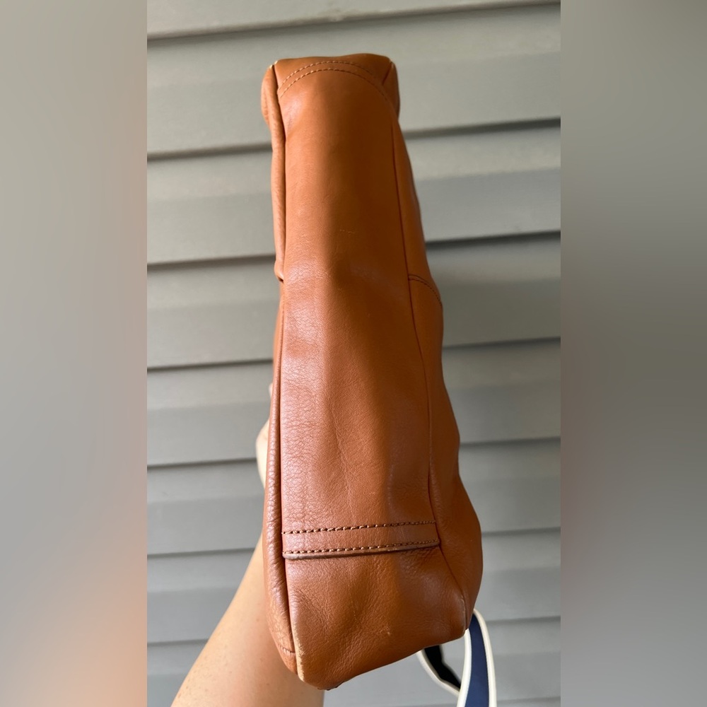 Coach Heritage Web Messenger Brown Leather Adjustable Strap Bag - Picture 8 of 16